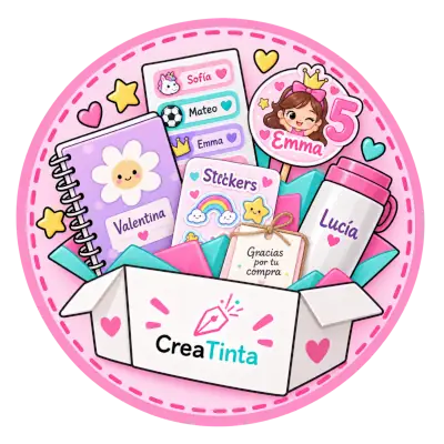 Variedad de productos personalizados de CreaTinta