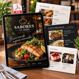 Catálogo digital para negocios y restaurantes