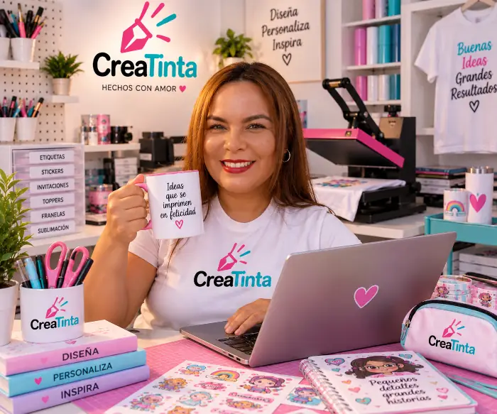 Diseño y creación de productos personalizados en CreaTinta