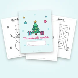 Cuadernillo con dibujos de Navidad para colorear y actividades