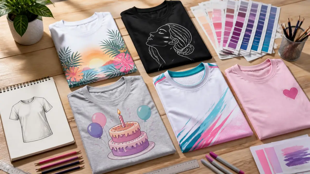 Ideas de diseños para franelas personalizadas: sublimadas, minimalistas, deportivas y de cumpleaños