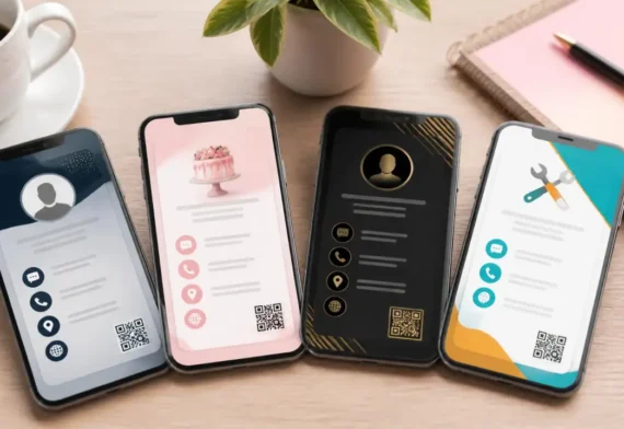 Ejemplos de tarjetas de presentación digitales para cada profesión