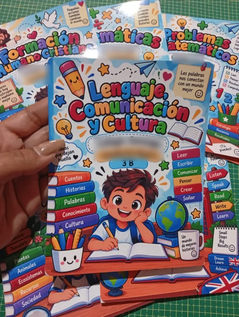Portada personalizada para cuaderno de Lenguaje
