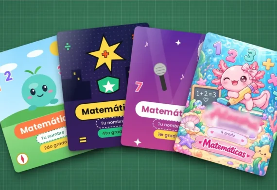 Portadas para cuadernos de matemáticas: ideas fáciles y creativas