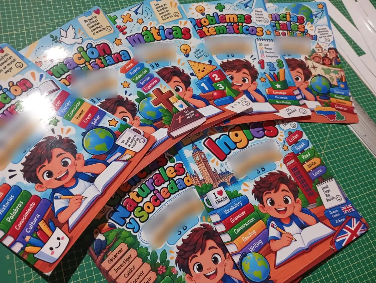Portadas para cuadernos personalizadas por materia