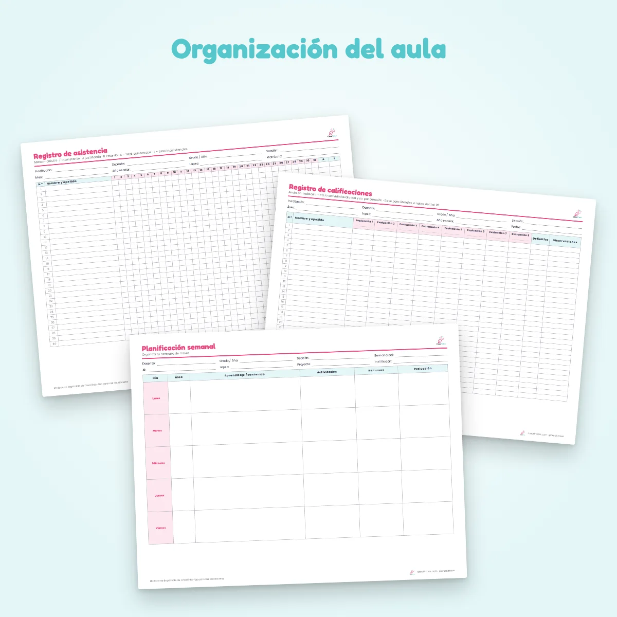 Lista de asistencia para imprimir y kit docente de evaluación - Imagen 3