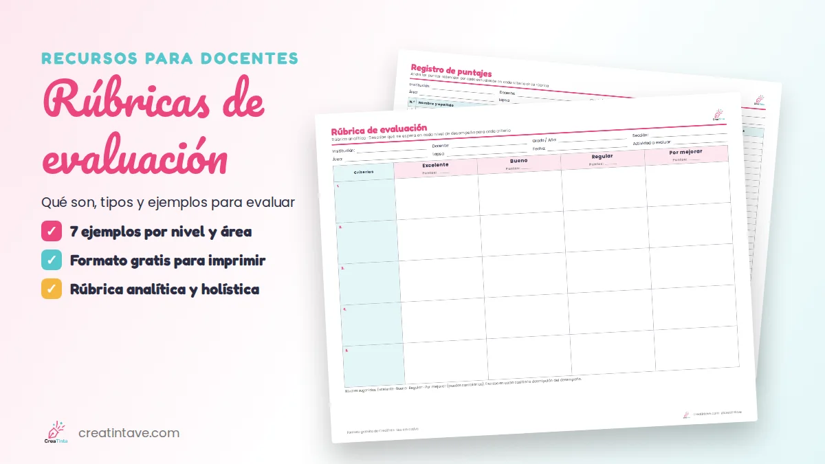 Rúbricas de evaluación: formato gratis para imprimir con ejemplos para evaluar